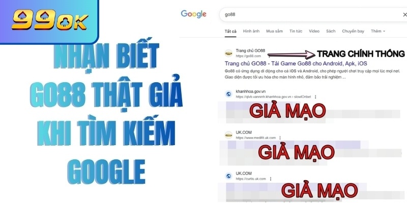 Cảnh báo Go88 giả mạo – Phòng tránh rủi ro cho người chơi 2 Cảnh báo Go88 giả mạo gây nguy hiểm cho người dùng